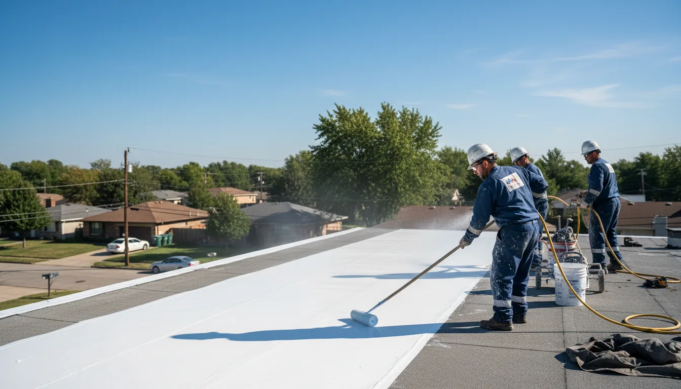 Commercial roof coating in North Richland Hills, TX near me